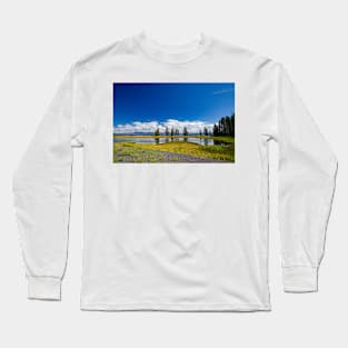 Peaceful Shoreline, Lake Yellowstone Long Sleeve T-Shirt